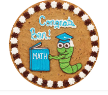 Order Graduation Math Worm - S3012 food online from Cookie Co store, Longview on bringmethat.com