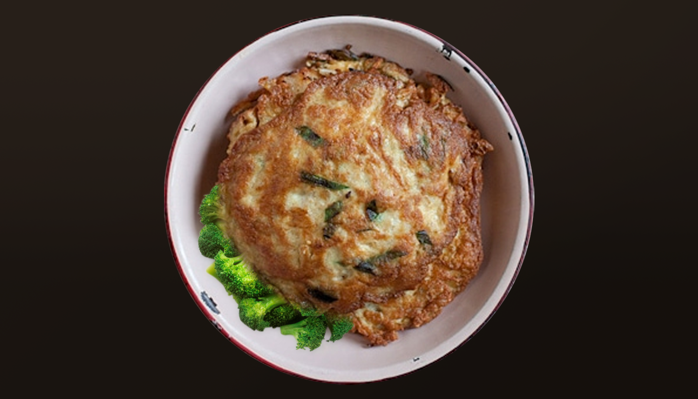 Order Mixed Veggie Egg Foo Young - 1401 food online from Kirin Hot store, Lancaster on bringmethat.com