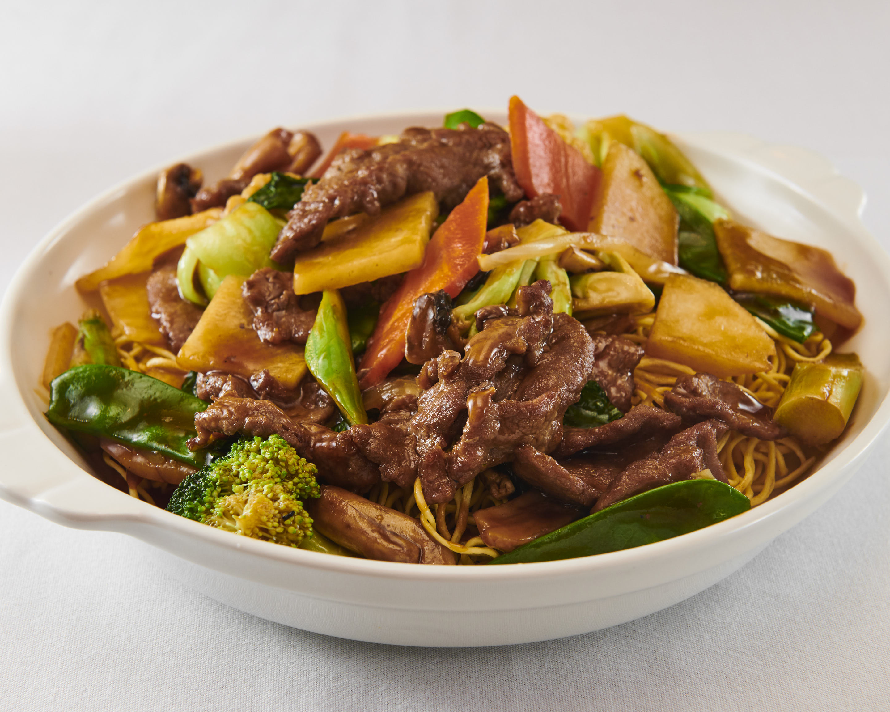 Order 144. Pan-Fried Noodles food online from Ollie's Sichuan store, New York on bringmethat.com