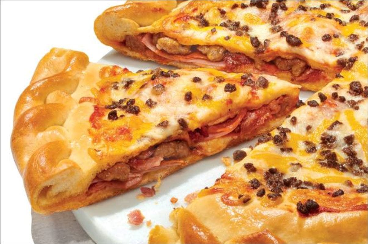 Order 5-Meat Stuffed Pizza - Large 14'' food online from Papa Murphy store, Papillion on bringmethat.com