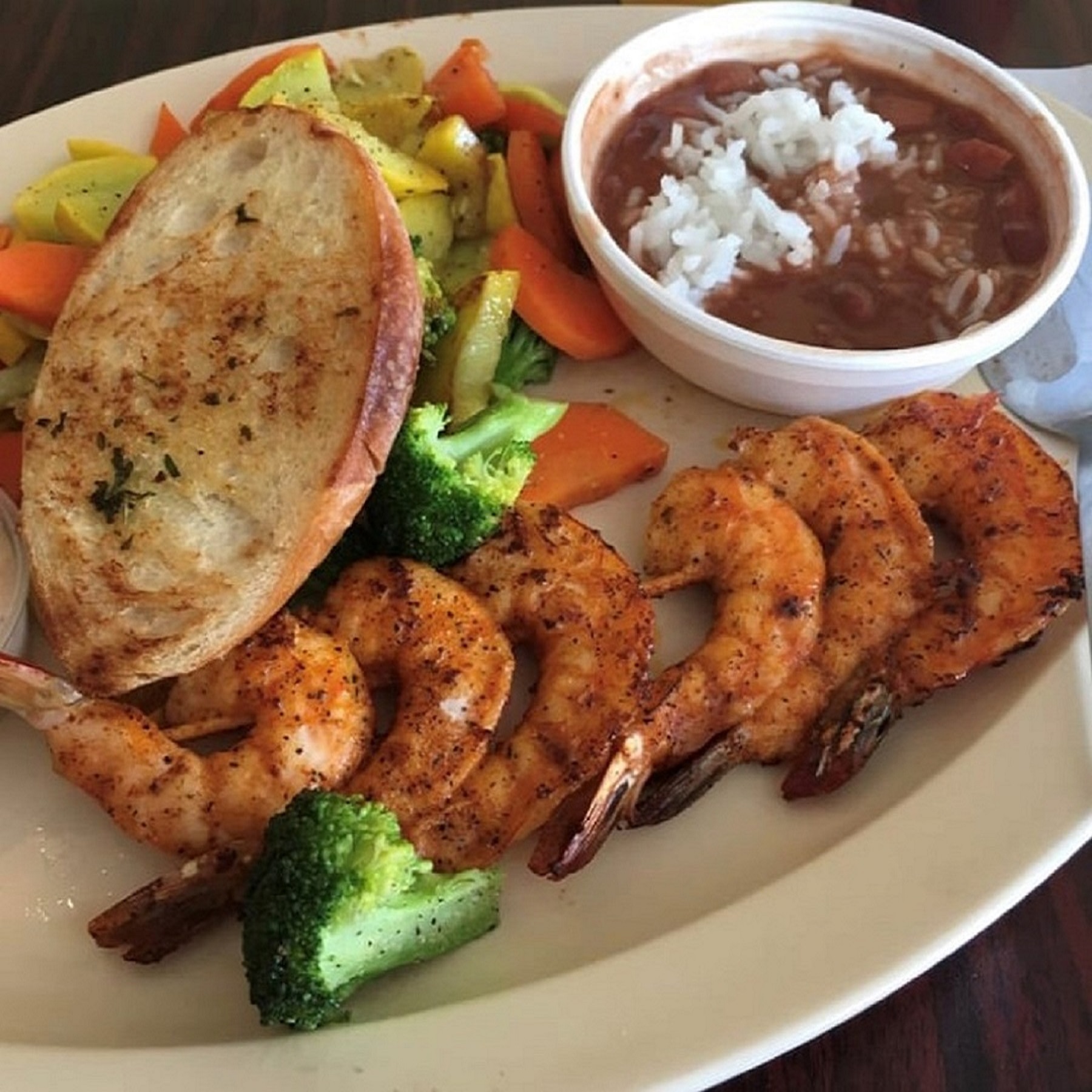 Order G5. Jumbo Shrimp Platter food online from Fish Skillet Seafood store, Houston on bringmethat.com