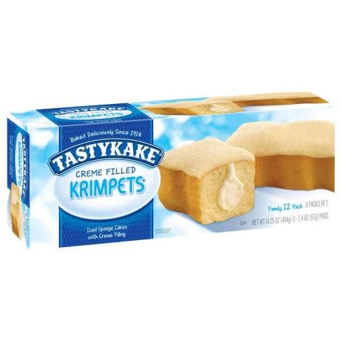 Order Tastykake · Family Pack Cream Filled Butterscotch Krimpets (6 x 2.3 oz) food online from Safeway store, Rehoboth Beach on bringmethat.com