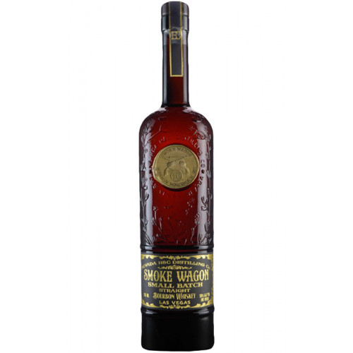 Order Smoke Wagon Small Batch Bourbon Whiskey 750 ml. food online from Mirage Wine & Liquor store, Palm Springs on bringmethat.com