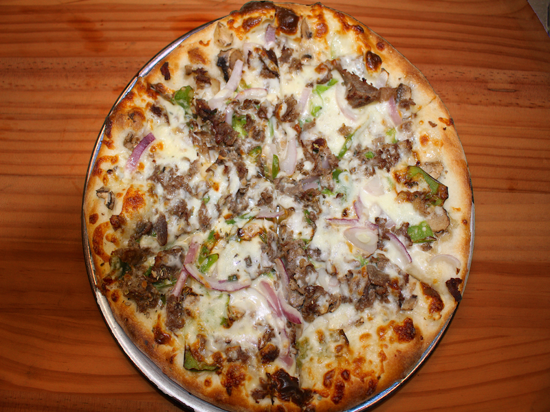 Order Philly Cheesesteak Pizza food online from Stefano's Pizza Express store, Pharr on bringmethat.com