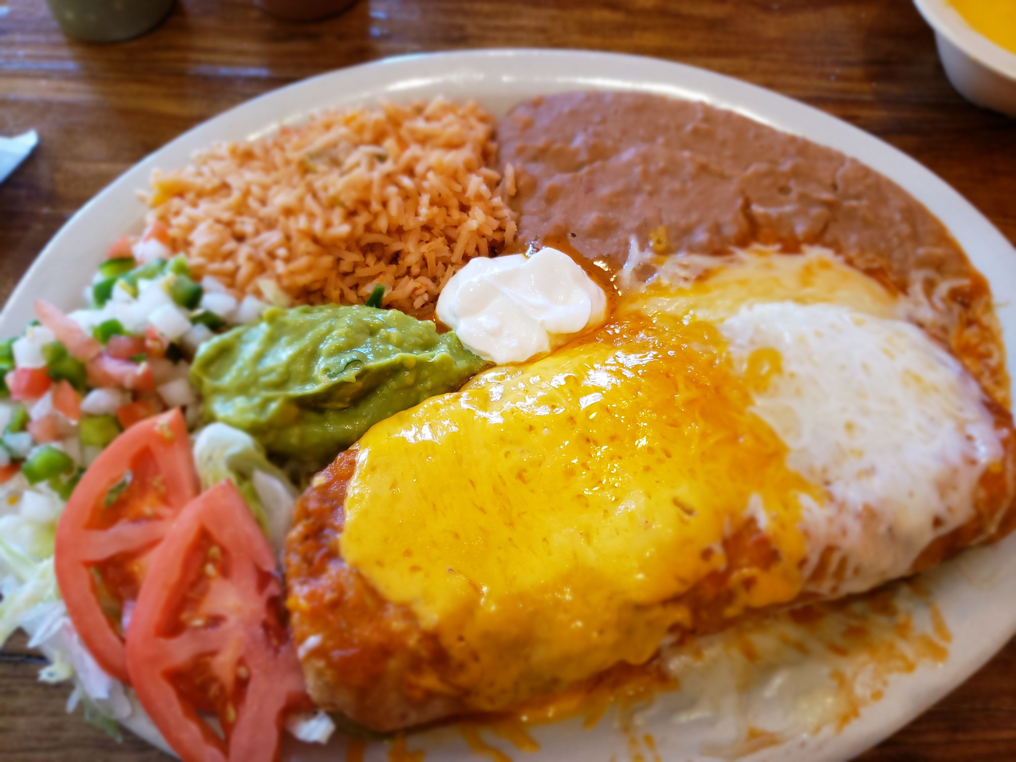 Order 31. Chimichanga food online from El Rodeo Mexican Grill store, San Antonio on bringmethat.com