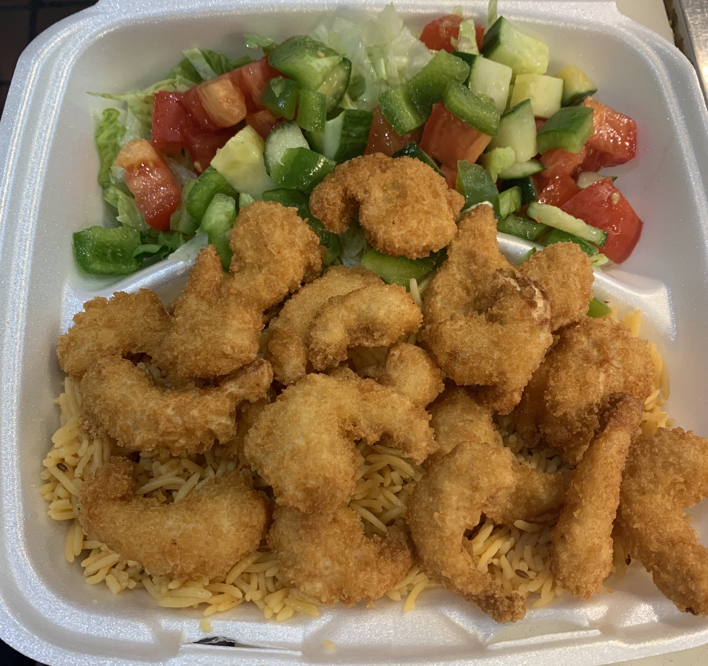 Order Shrimp Over Rice food online from Halal Bites store, Johnson City on bringmethat.com