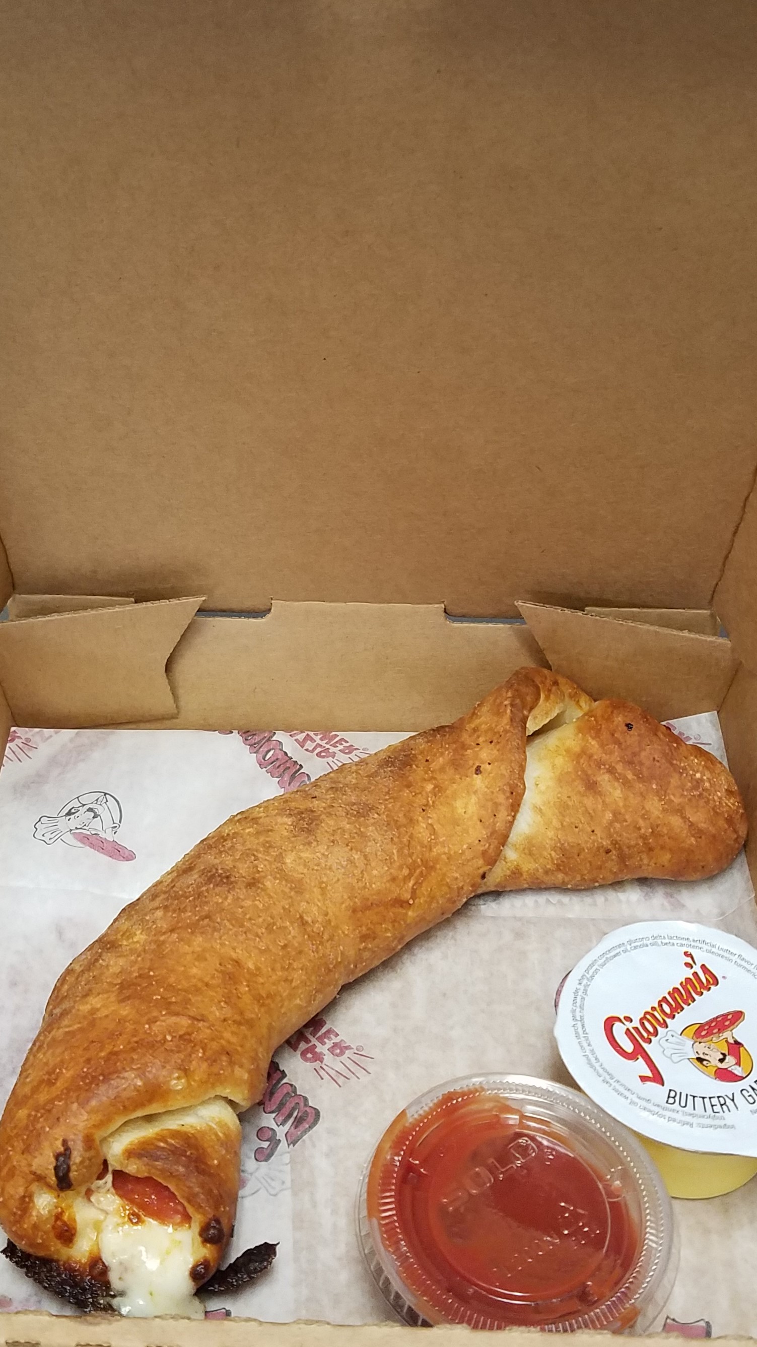 Order Large Delicious Pepperoni Roll food online from Giovanni's Pizza Place store, Charleston on bringmethat.com