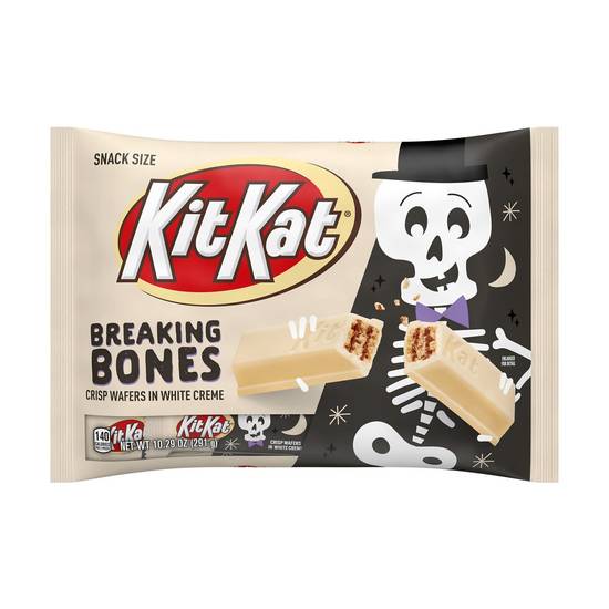 Order KIT KAT Breaking Bones White Creme Snack Size Wafer Candy Bars, 10.29 OZ food online from CVS store, Lake Jackson on bringmethat.com