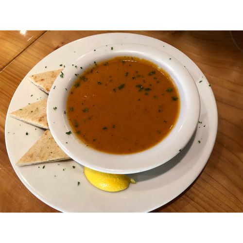 Order Small Tomato Soup food online from George's Greek Cafe store, Long Beach on bringmethat.com