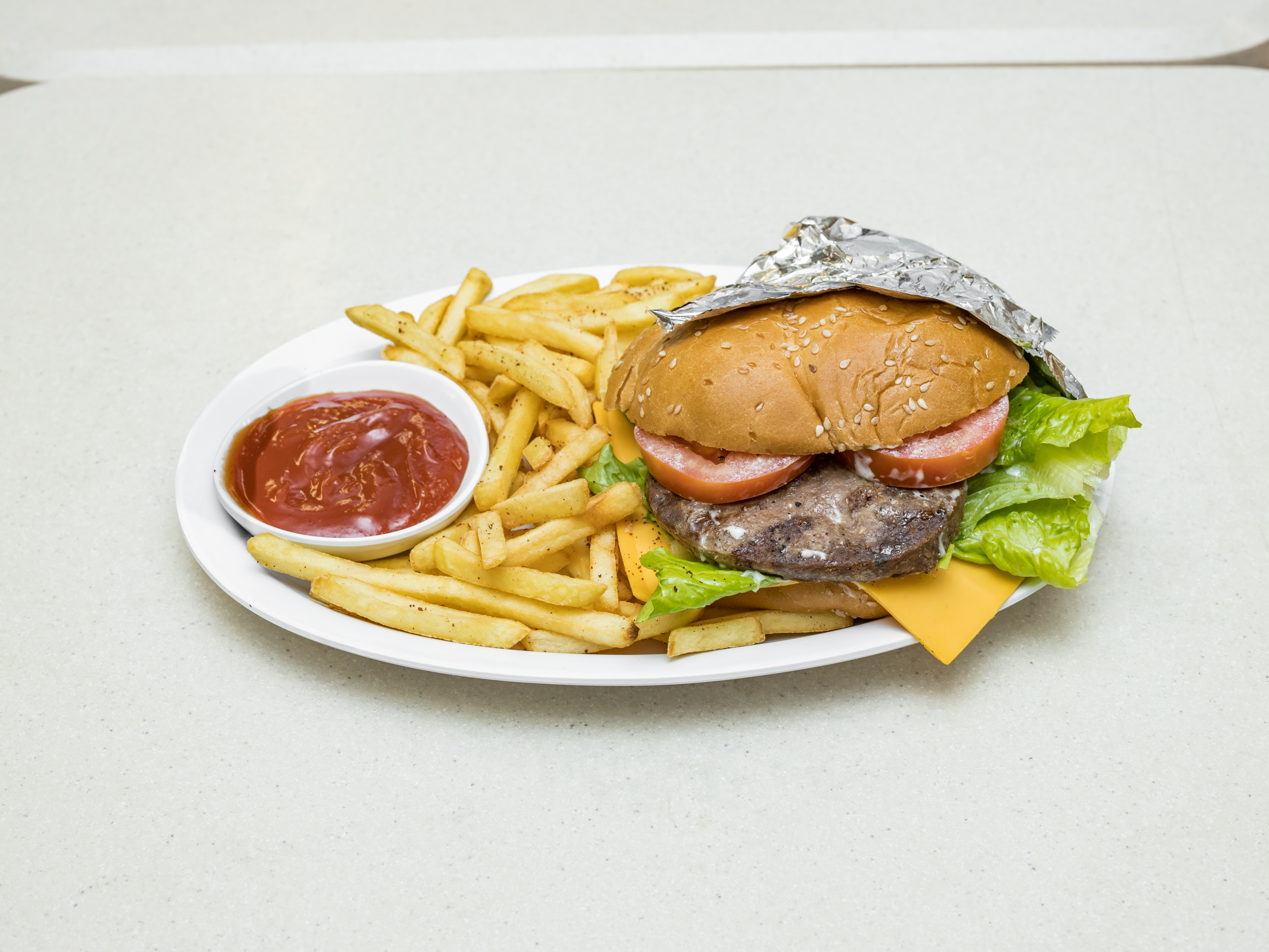 Order Beef Burger  food online from Two Brothers Halal Market store, Houston on bringmethat.com