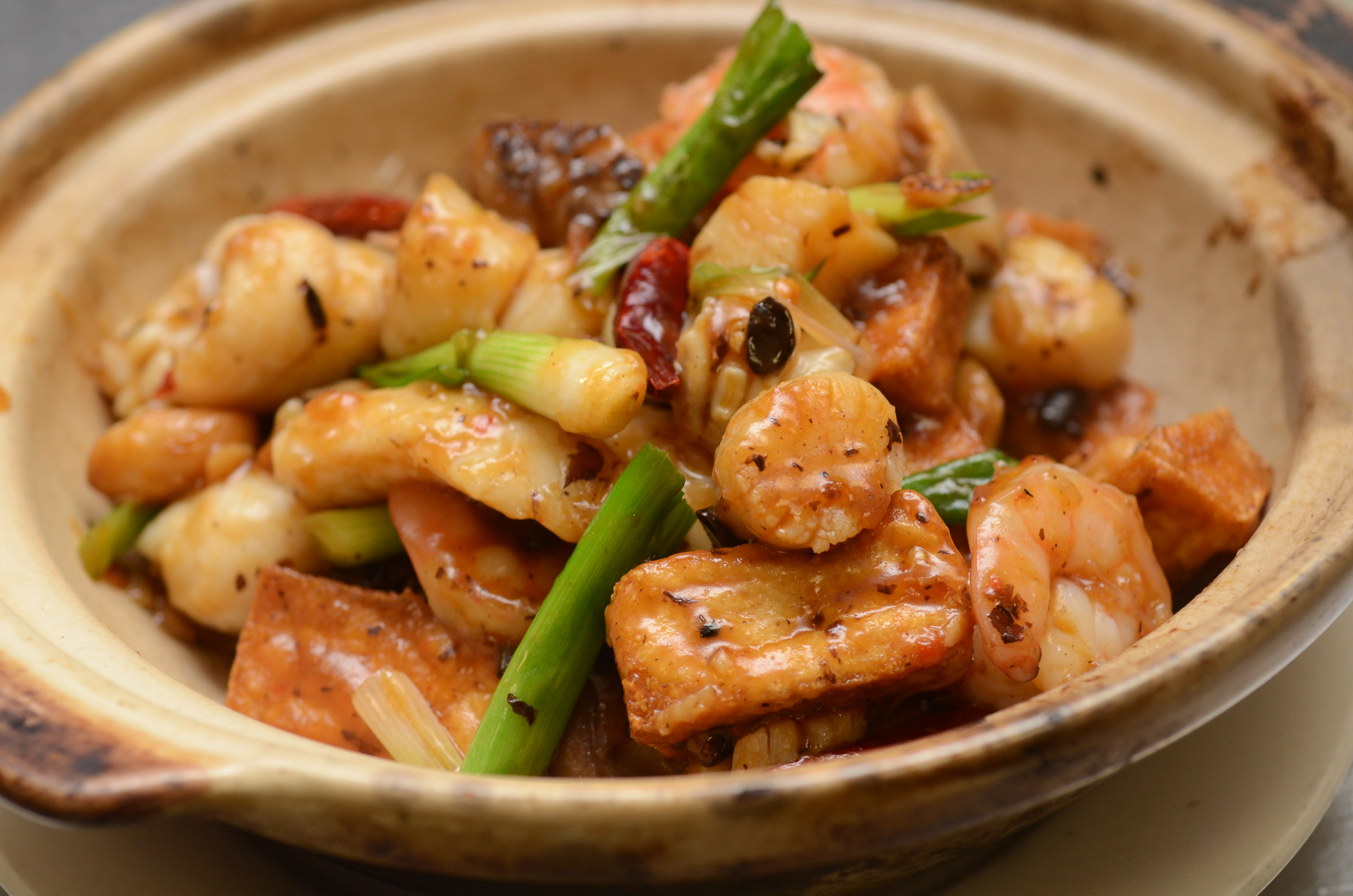 Order Braised Seafood Combination in Spice Sauce food online from Asian Pearl store, Richmond on bringmethat.com