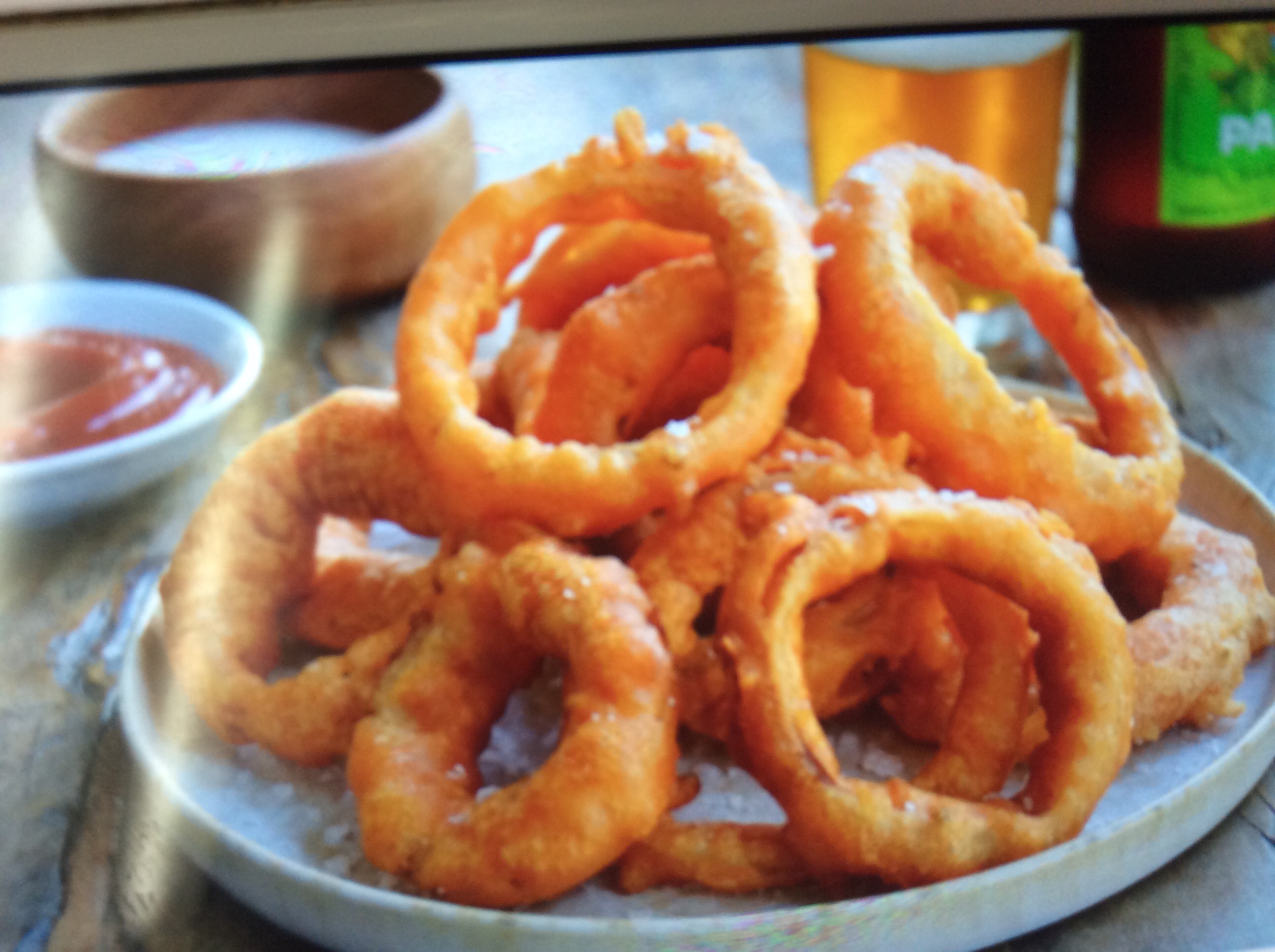 Order 12. Onion Rings food online from Great wall restaurant store, Brooklyn on bringmethat.com