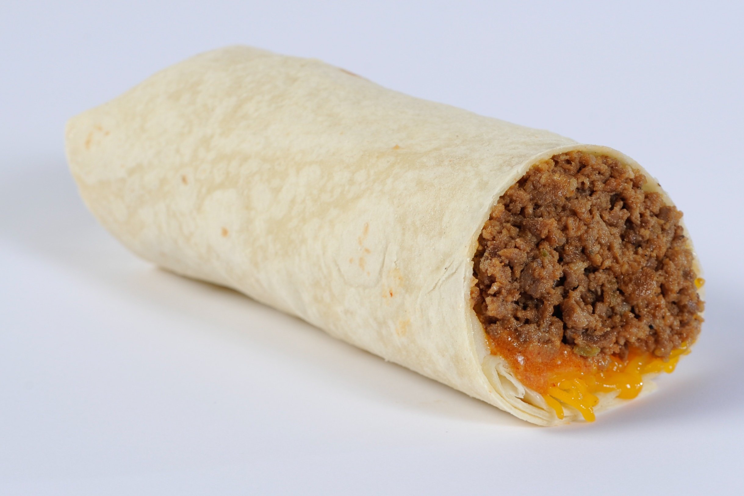 Order Soft Meat Burrito food online from Amigos/Kings Classic store, La Vista on bringmethat.com
