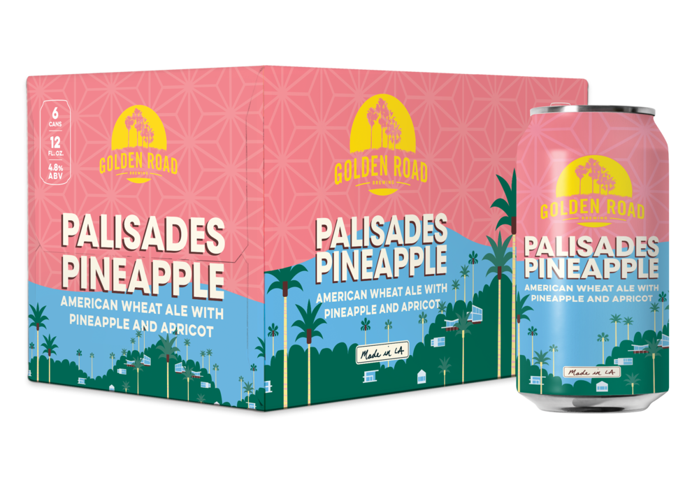 Order Golden Road Brewing Palisades Pineapple Beer 6 Pack cans food online from Mirage Wine & Liquor store, Palm Springs on bringmethat.com