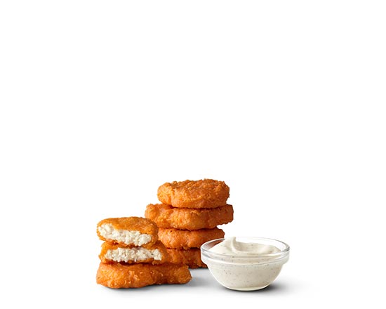 Order 6 Piece Spicy McNuggets  food online from Mcdonald'S® store, Santa Barbara on bringmethat.com