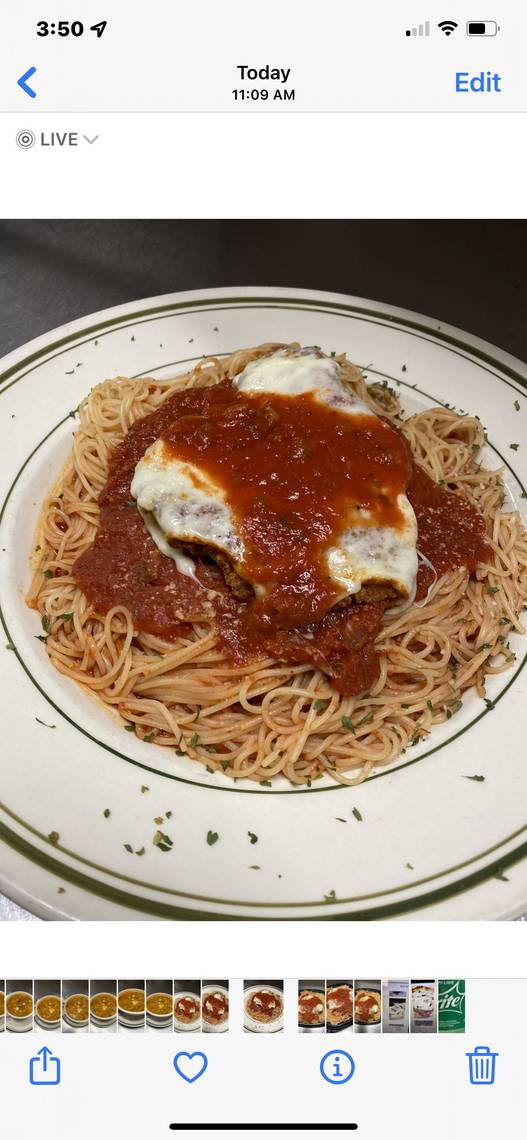 Order Chicken Parmigiana Pasta food online from Beggars Pizza store, Maywood on bringmethat.com