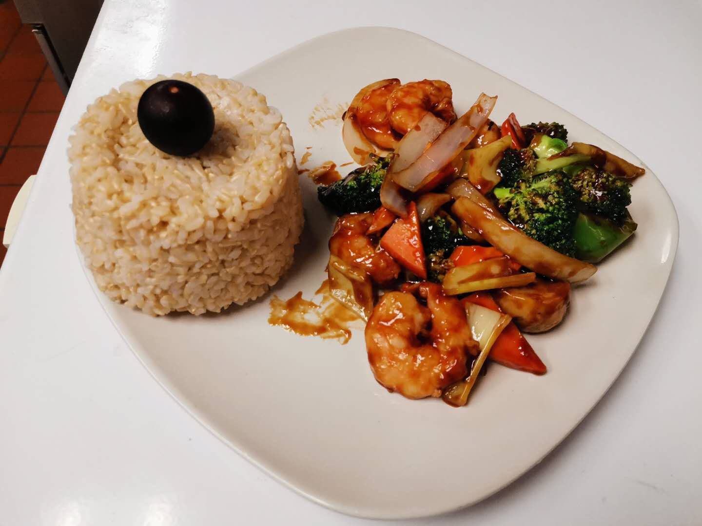 Order 95. Shrimp with Mixed Vegetable food online from Great China store, West Chester on bringmethat.com