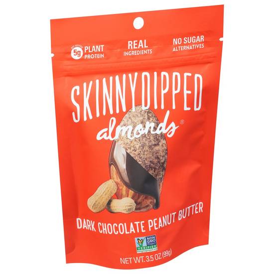 Order Skinny Dipped Almonds Dark Chocolate Peanut Butter (3.5 oz) food online from Rite Aid store, Eugene on bringmethat.com