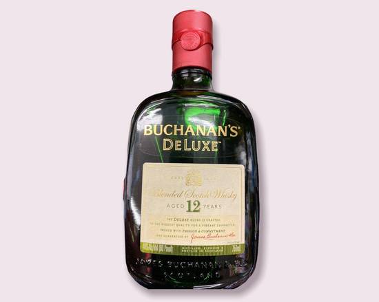 Order Buchanan's Deluxe 12 Year, 750mL whiskey (40.0% ABV) food online from South Liquor store, Long Beach on bringmethat.com