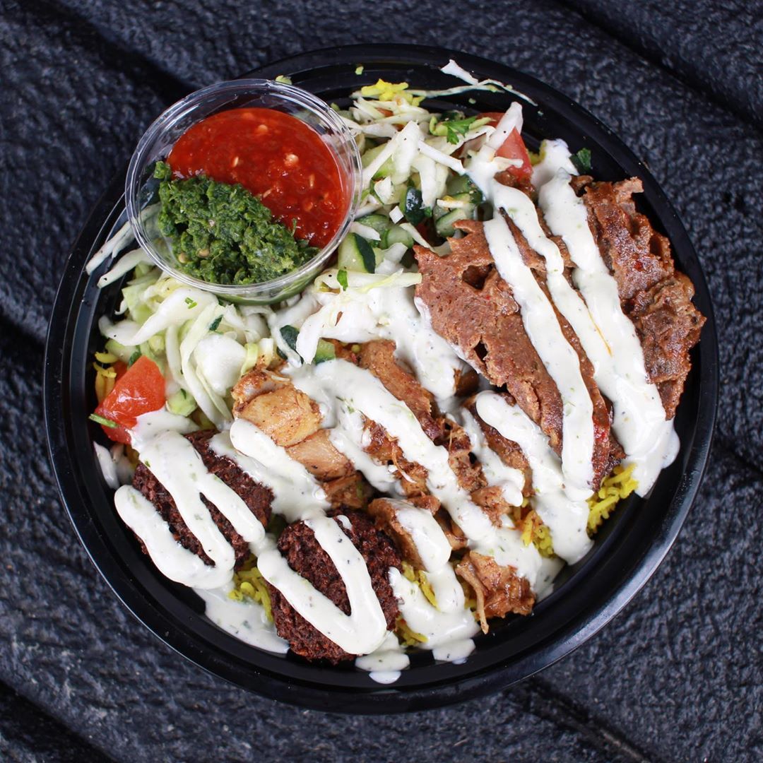 Order Rice Bowl Combo food online from Falafel Salam store, Seattle on bringmethat.com