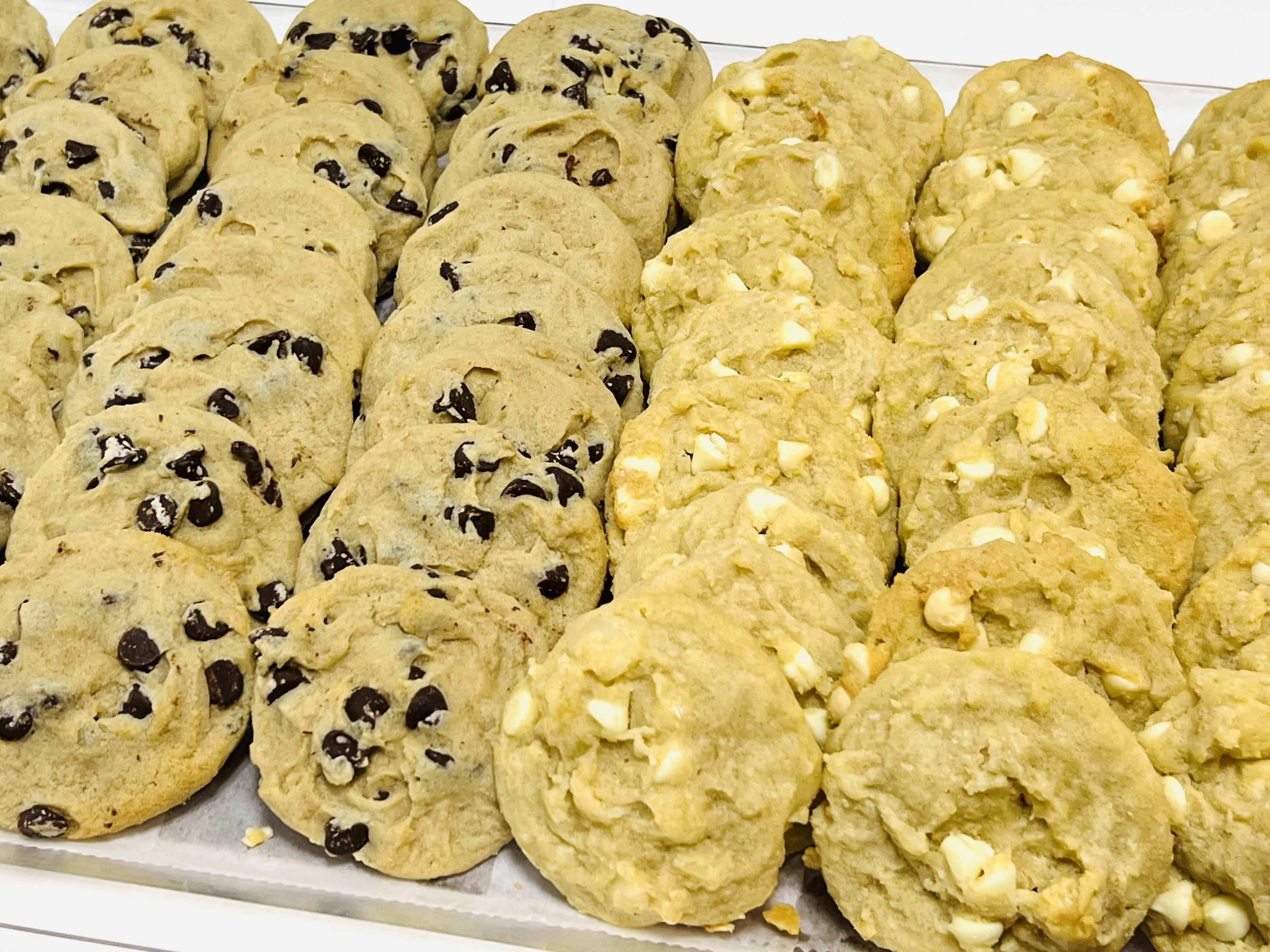 Order chocolate chip/white macadamia Cookies food online from Crown Fried Chicken store, Newark on bringmethat.com