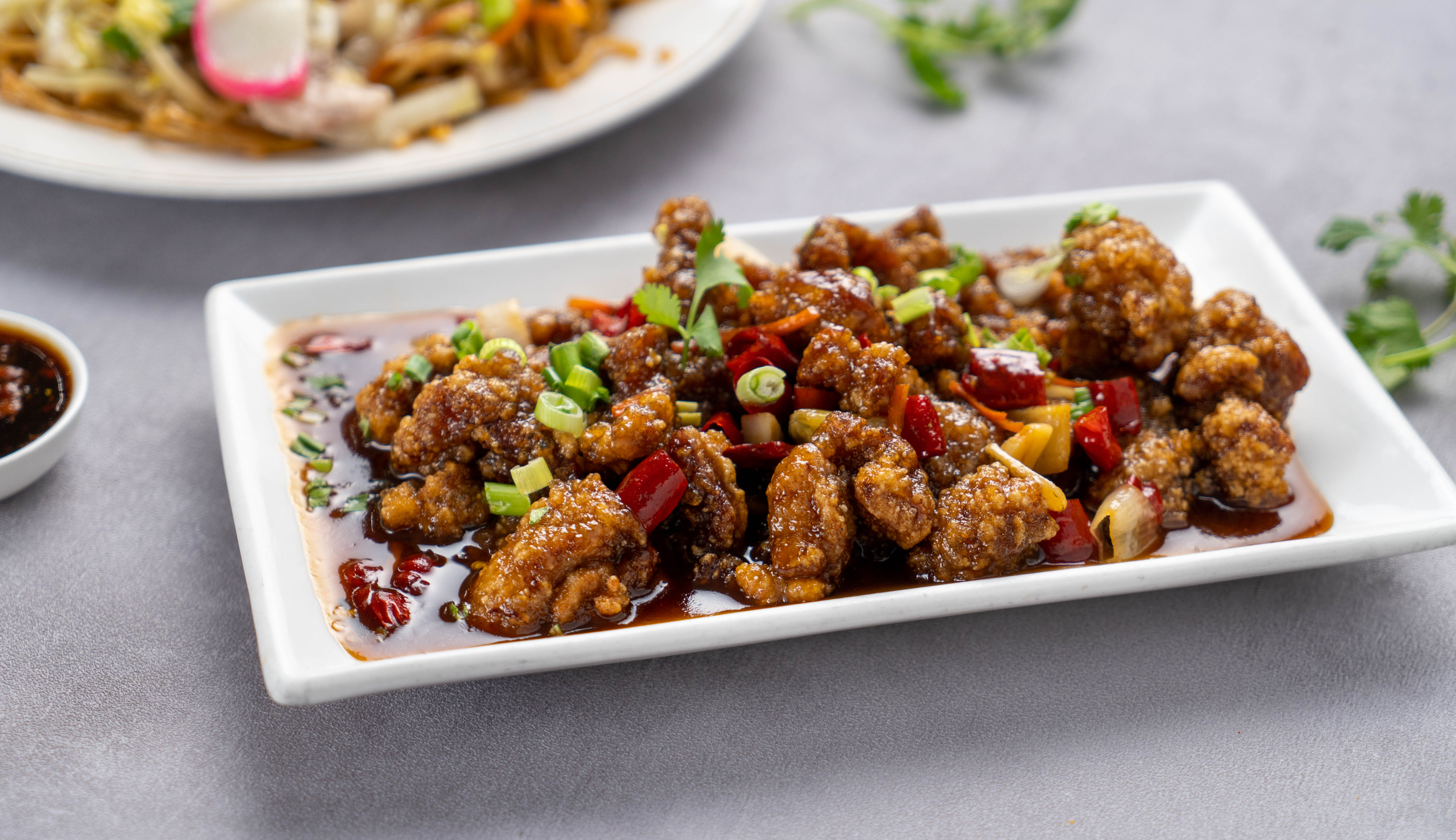 Order A25. Sweet and Spicy Chicken food online from Milk and Honey Cafe store, Fremont on bringmethat.com
