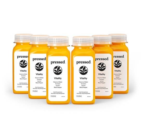Order Vitality Shot 6-Pack | With Turmeric food online from Pressed store, Montecito on bringmethat.com