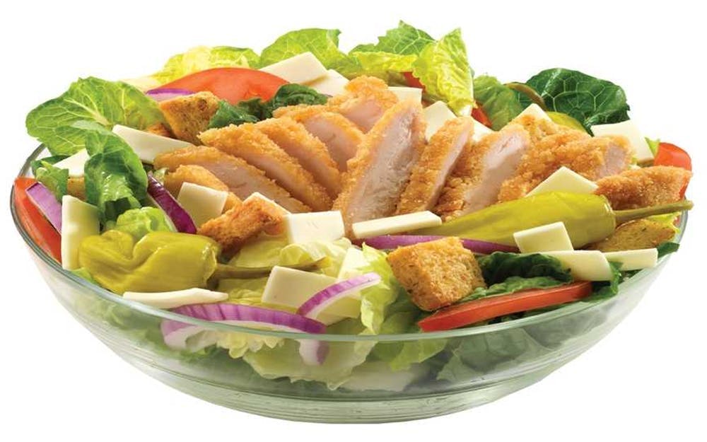 Order Happy Salad - Small food online from Happy's Pizza store, Detroit on bringmethat.com