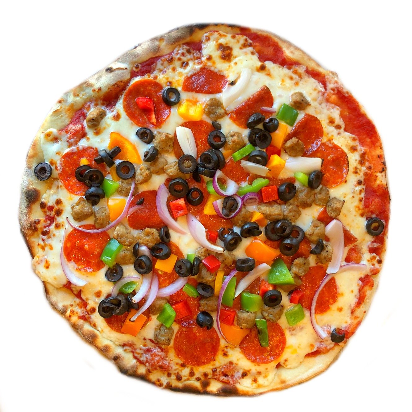Order Supreme Pizza food online from The Spot Cafe store, Claremont on bringmethat.com