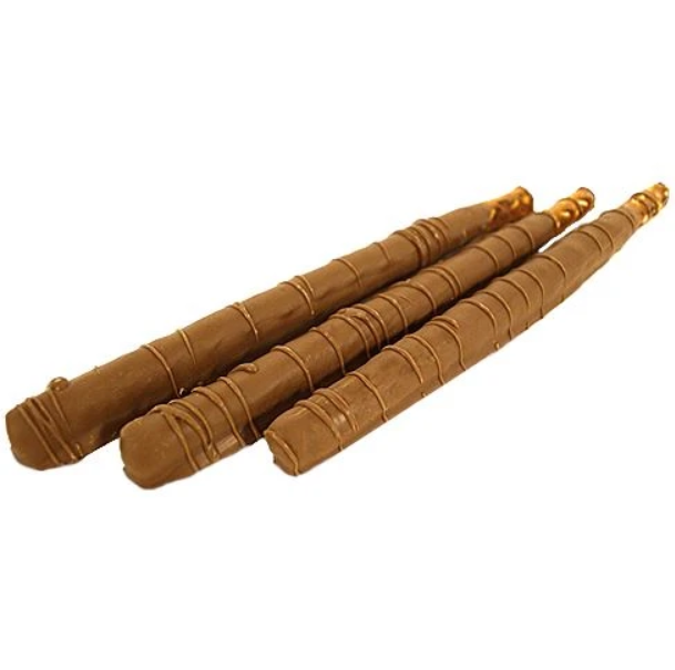 Order Gourmet Milk Chocolate Pretzel Rods food online from All City Candy store, Cleveland on bringmethat.com