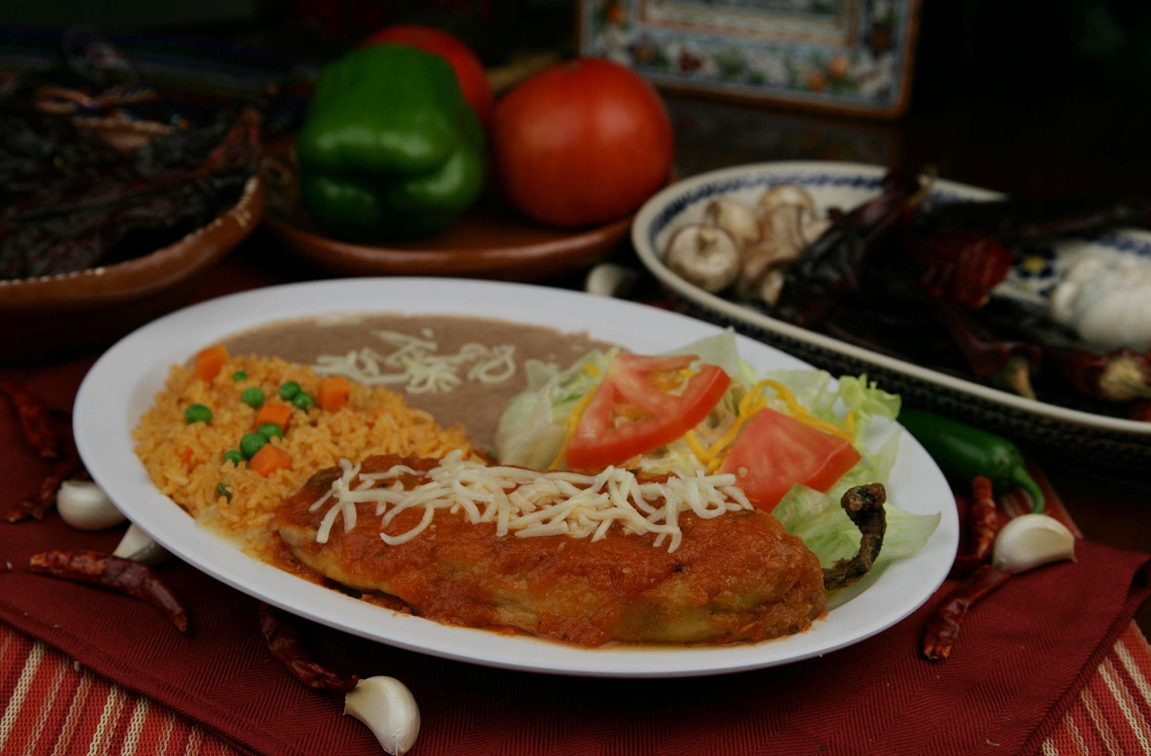 Order 44. Chile Relleno food online from Rodeo Mexican Grill store, Los Angeles on bringmethat.com