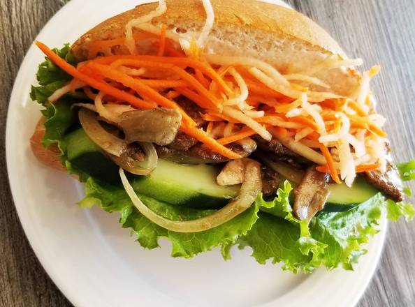 Order Banh Mi Baguette (Beefless) food online from Loving Hut store, Tempe on bringmethat.com