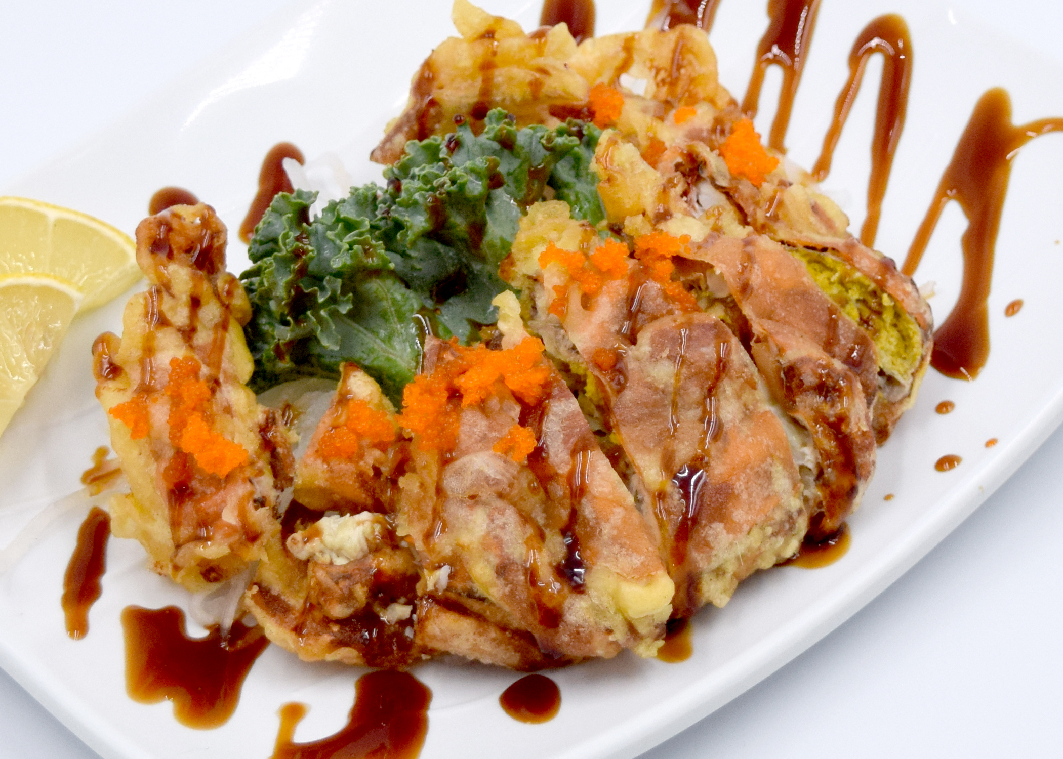 Order Soft Shell Crab Plate  food online from Mansun Japanese Restaurant store, Walnut on bringmethat.com