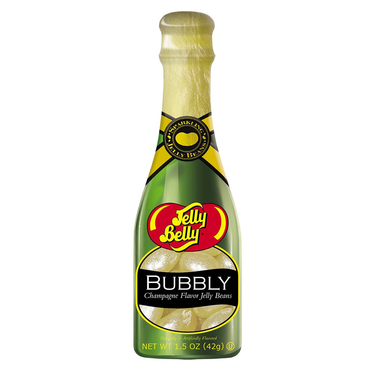 Order Jelly Belly Champagne Flavor Plastic Bottle Jelly Beans 1.5oz. food online from Chocolate Boutique store, Pittsburgh on bringmethat.com