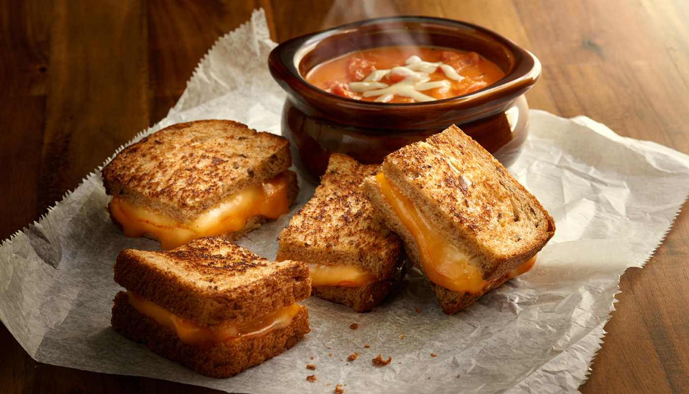 Order Grilled Cheese and Tomato Soup Combo food online from Jason's Deli store, Louisville on bringmethat.com