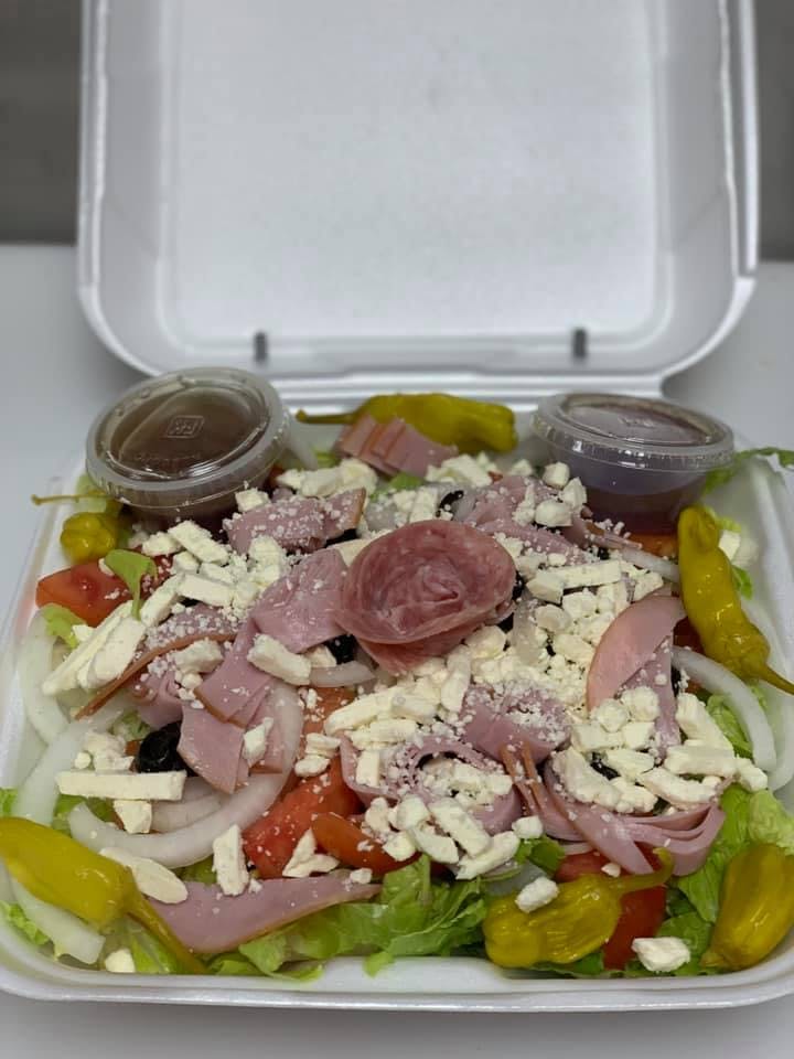 Order Greek Salad - Small food online from Mario's Pizza Deland store, Deland on bringmethat.com