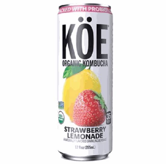 Order KOE Organic Kombucha - Strawberry Lemonade food online from IV Deli Mart store, Goleta on bringmethat.com
