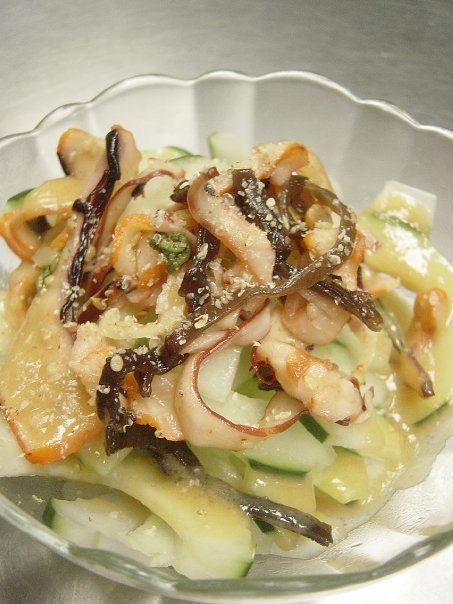 Order Squid Salad food online from Koi Kawa Japanese Restaurant & Sushi Bar store, San Antonio on bringmethat.com
