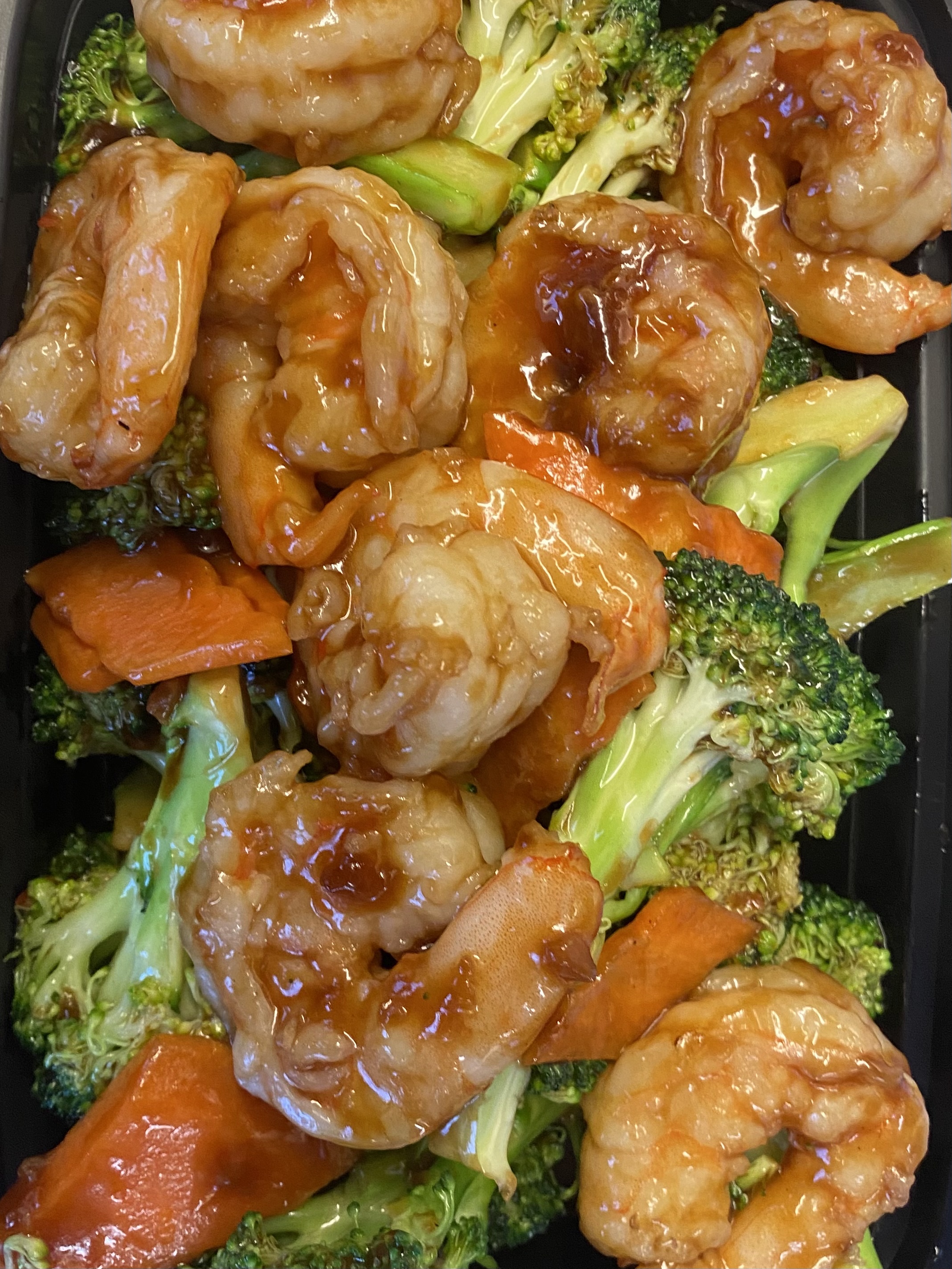 Order 58. Shrimp with Broccoli food online from Happy Garden Chinese Restaurant store, Revere on bringmethat.com