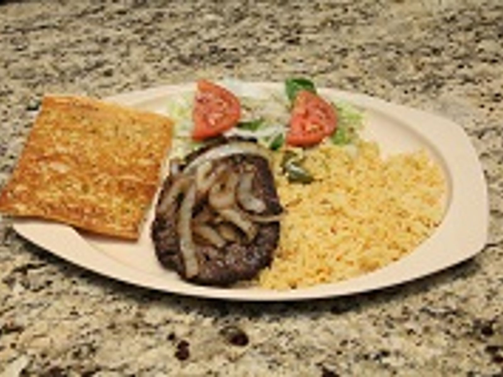 Order Chopped Steak Plate food online from Squabs Gyros store, Melrose Park on bringmethat.com