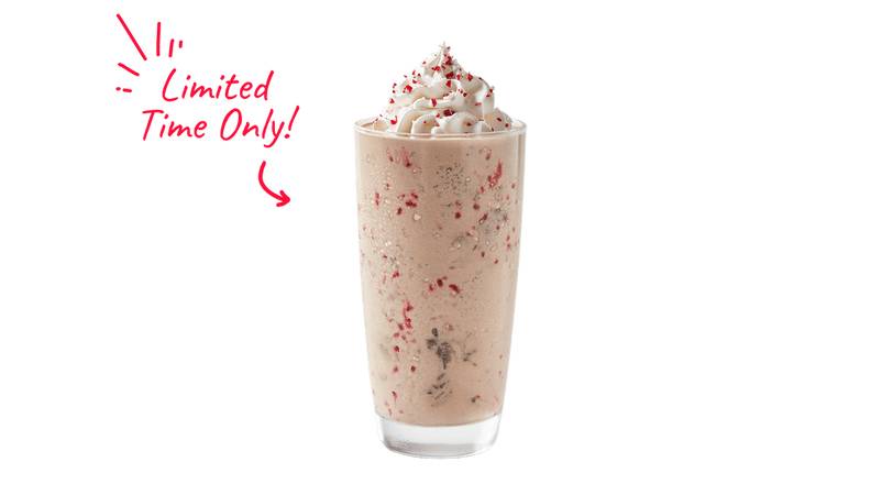 Order OREO® Cookie Peppermint Shake food online from Freddy Frozen Custard And Steakburgers store, Crystal Lake on bringmethat.com
