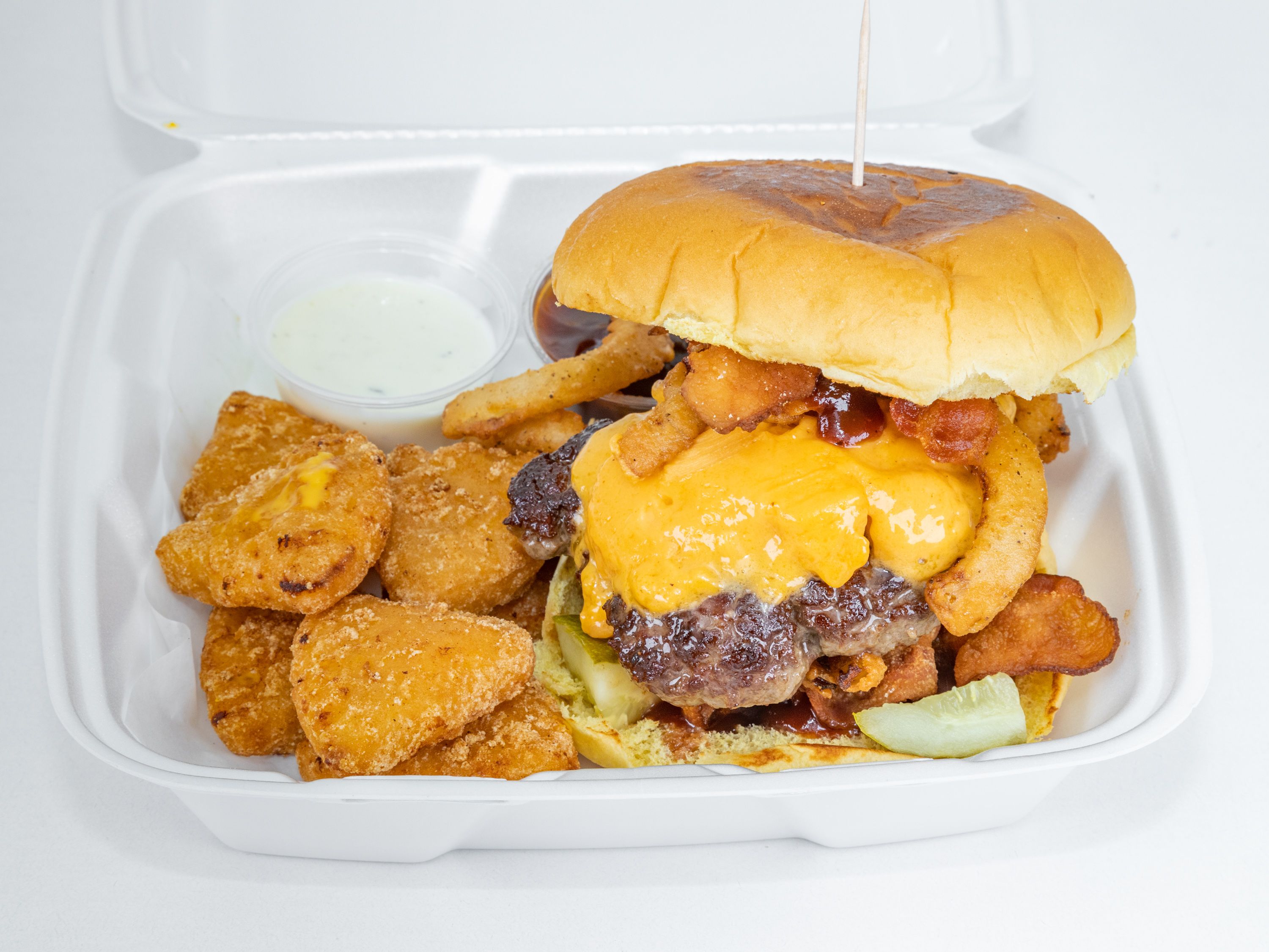 Order Texas Burger food online from Shirl Drive-In store, Waukegan on bringmethat.com