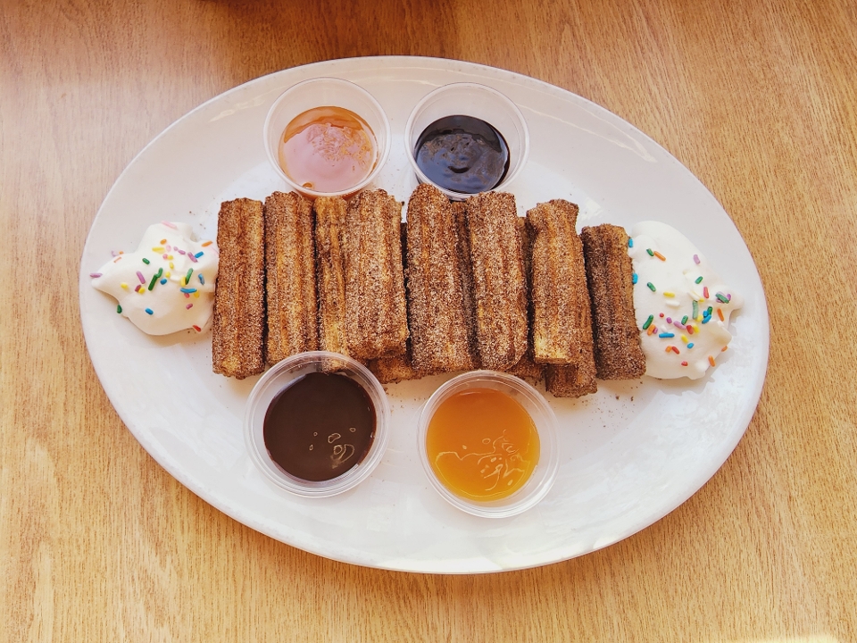 Order Churro Bites Family $10 food online from Los Cuates Buffet store, Gilroy on bringmethat.com