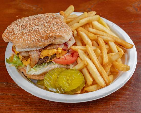 Order Bacon Cheese Burger food online from Cinco de mayo authentic mexican cuisine store, New York on bringmethat.com