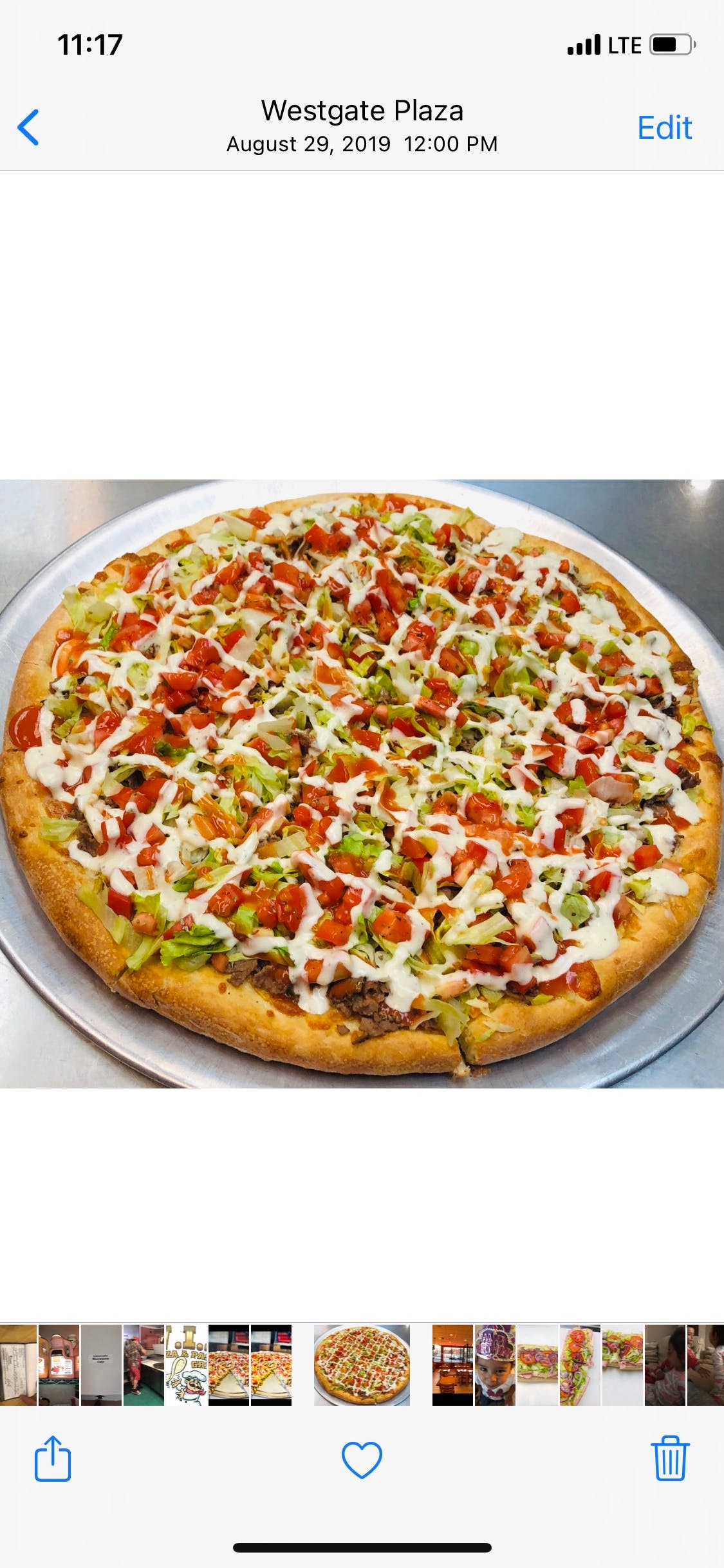 Order Cheesesteak Taco Pizza - Medium 14'' food online from Vip Pizza & Pasta store, Malvern on bringmethat.com
