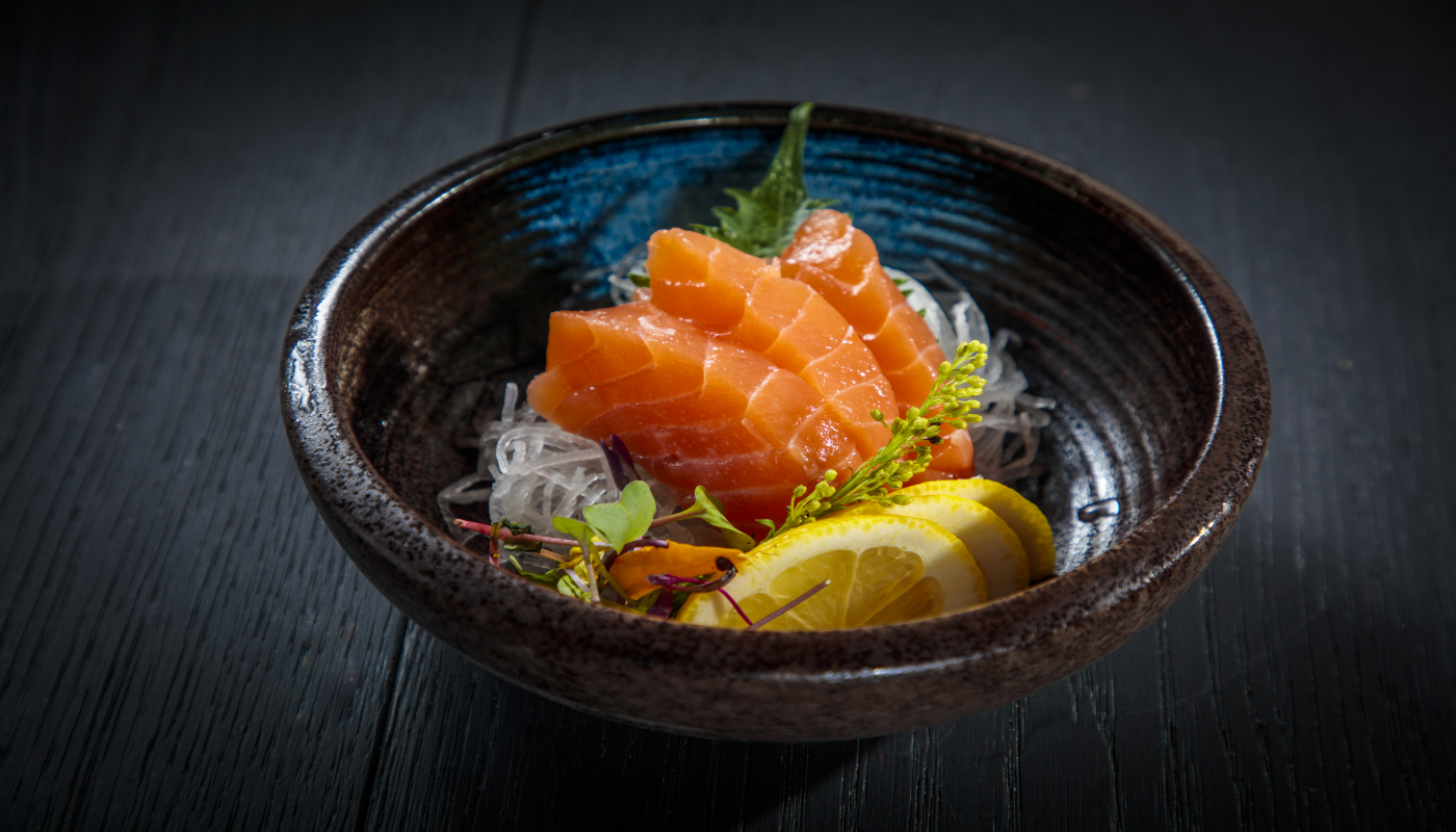 Order Salmon Sashimi food online from Starfish Sushi store, Downey on bringmethat.com