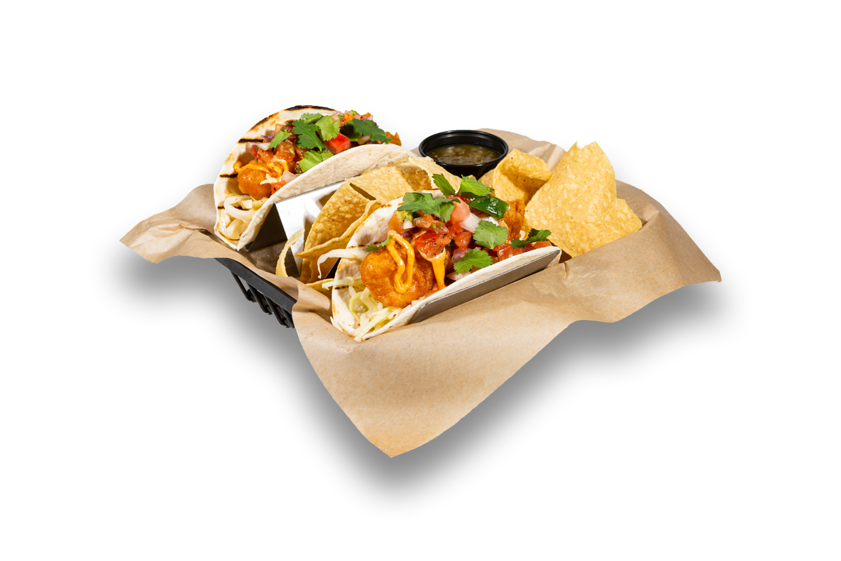Order Spicy Baja Fish Tacos food online from The Greene Turtle store, Edgewater on bringmethat.com