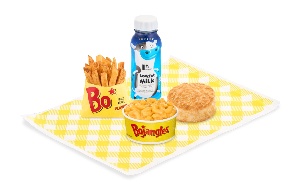 Order Mac n' Cheese Kids' Meal - 10:30AM to Close food online from Bojangles store, High Point on bringmethat.com