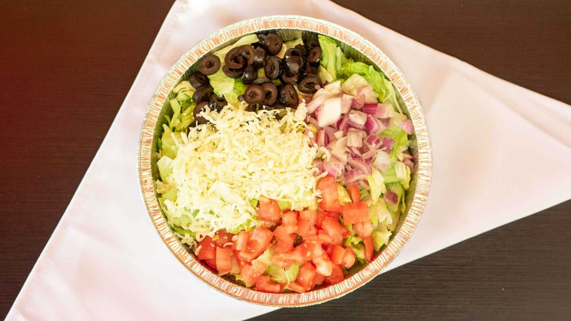 Order Greek Salad - Small food online from Georgios Oven Fresh Pizza Co. store, Cleveland on bringmethat.com