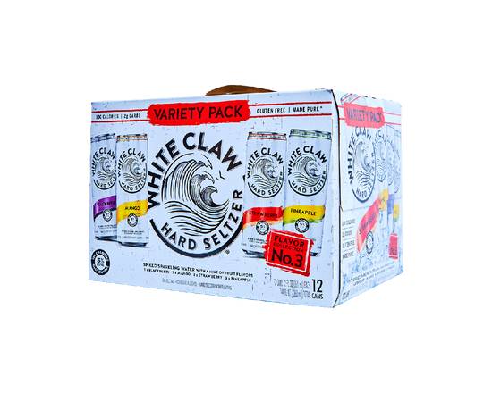Order White Claw Variety Pack #3, 12pk-12oz can hard seltzer (5.0% ABV) food online from Ogden Wine & Spirit store, Naperville on bringmethat.com